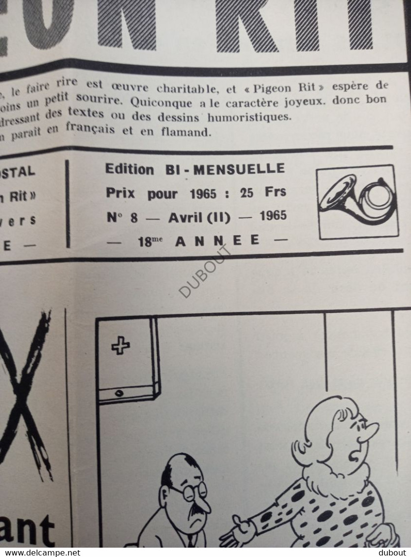 Colombophilie - Pigeon Rit - Journal 1965   (V458) - Animaux