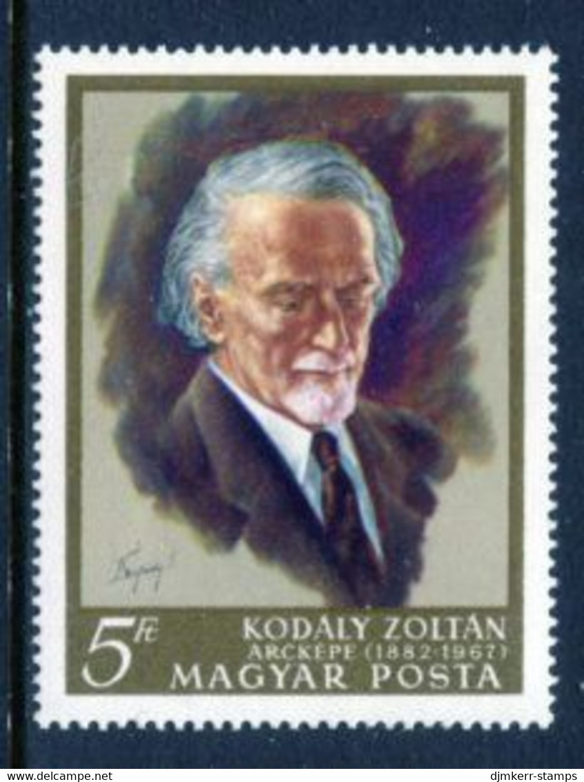HUNGARY 1968 Kodaly Commemoration MNH / **.  Michel 2396 - Unused Stamps