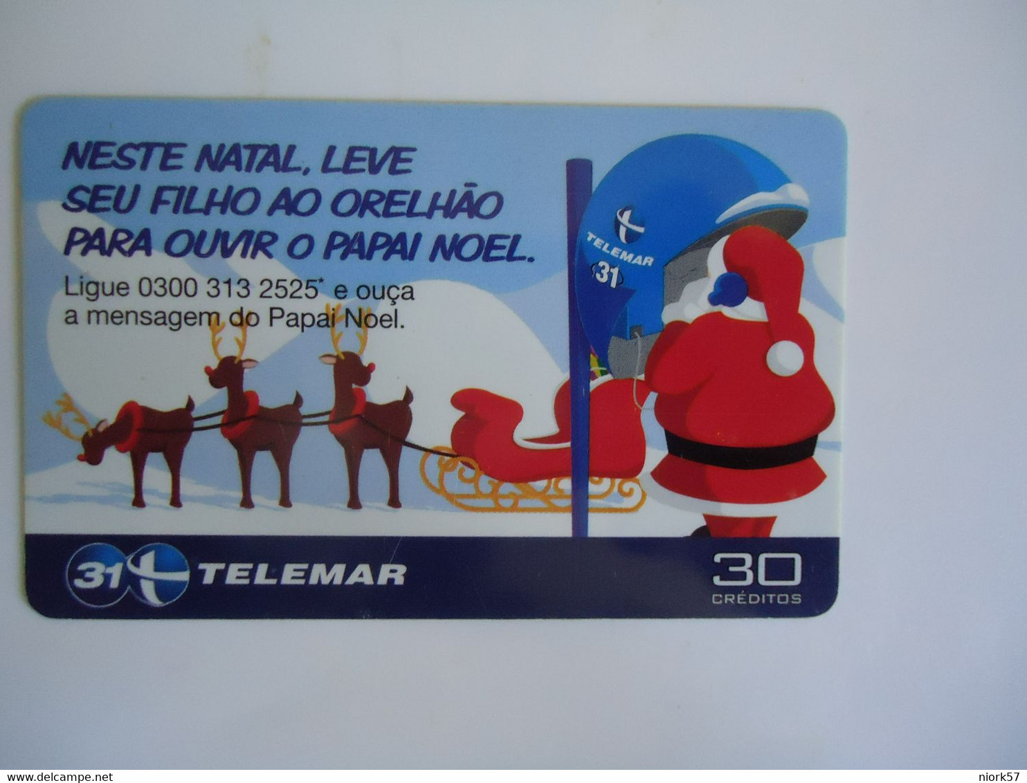 BRAZIL USED CARDS  CHRISTMAS NEW YEAR SANTA CLAUS - Christmas