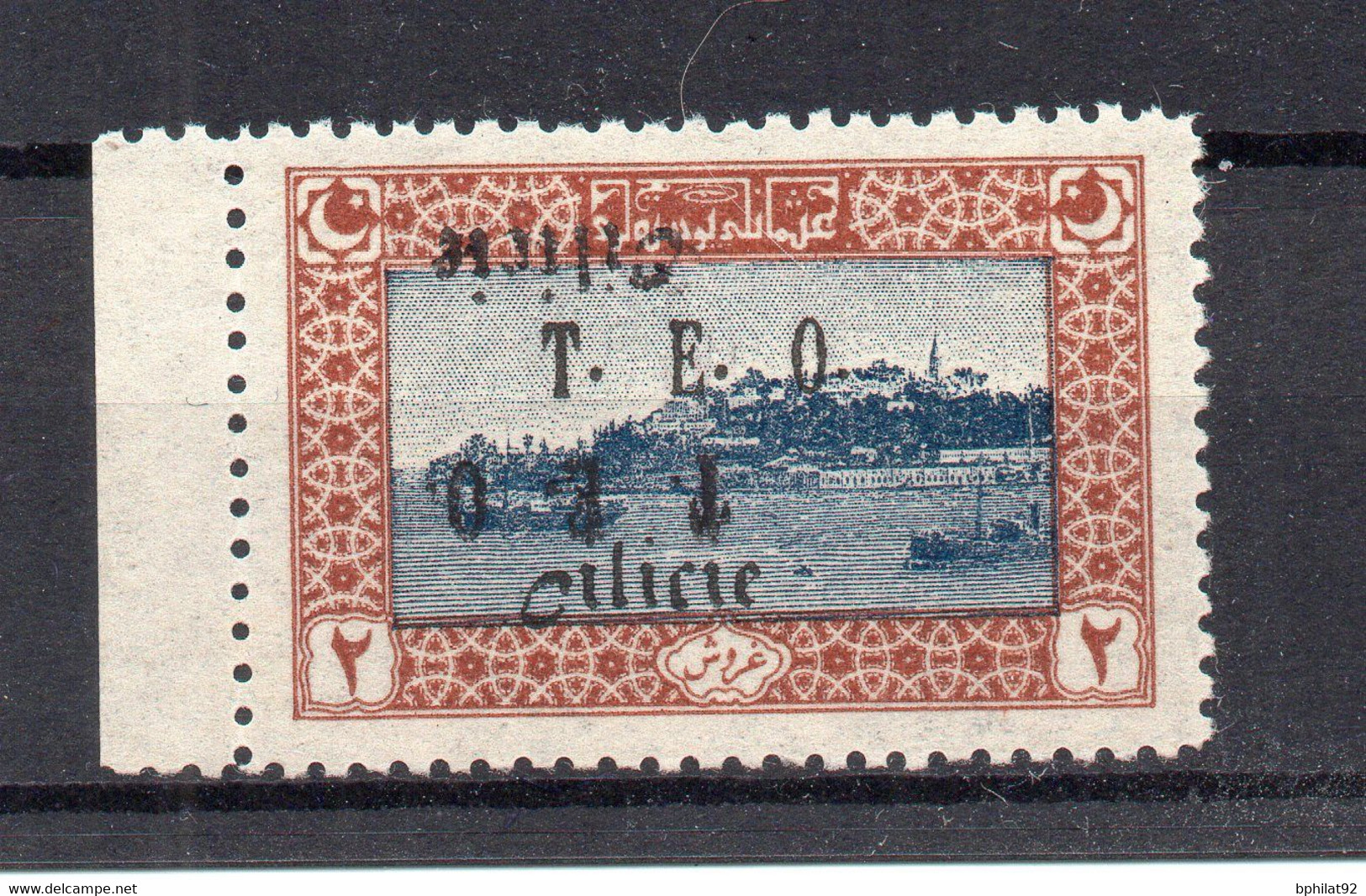 !!! CILICIE, N°72 SURCHARGE DOUBLE DONT UNE RENVERSEE NEUF ** - Unused Stamps