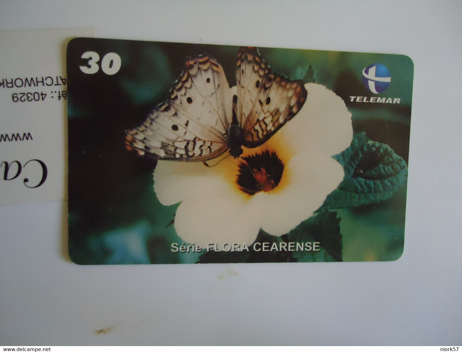 BRAZIL USED CARDS BUTTERFLIES - Farfalle