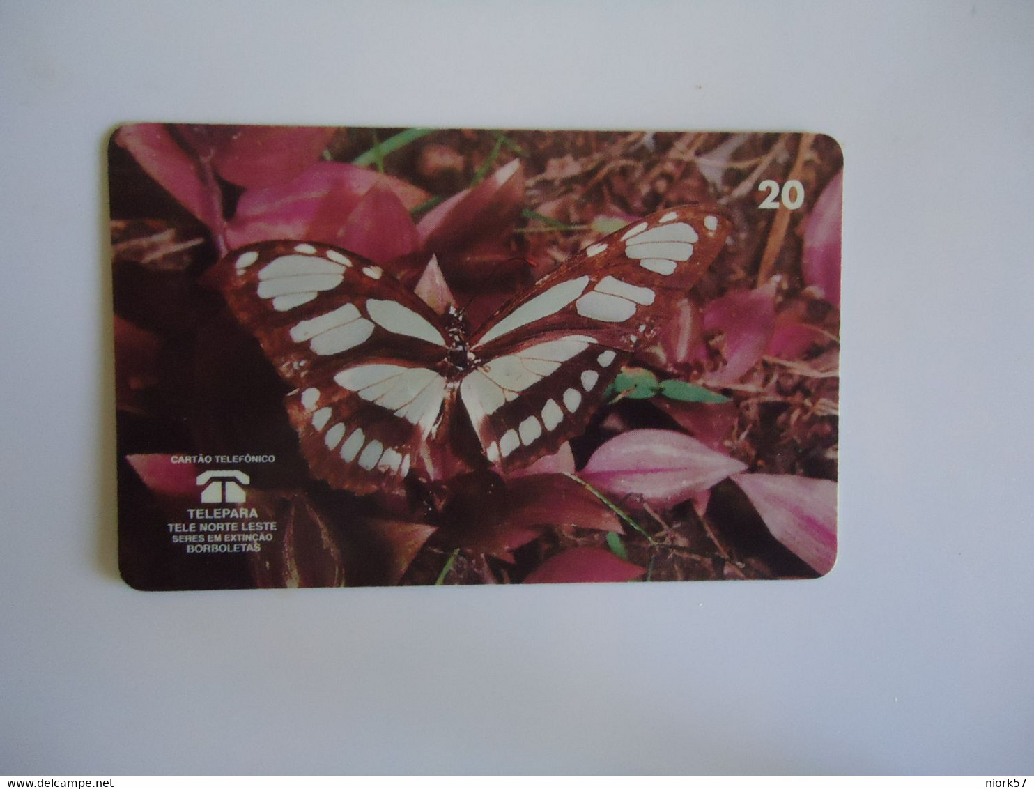 BRAZIL USED CARDS BUTTERFLIES - Schmetterlinge