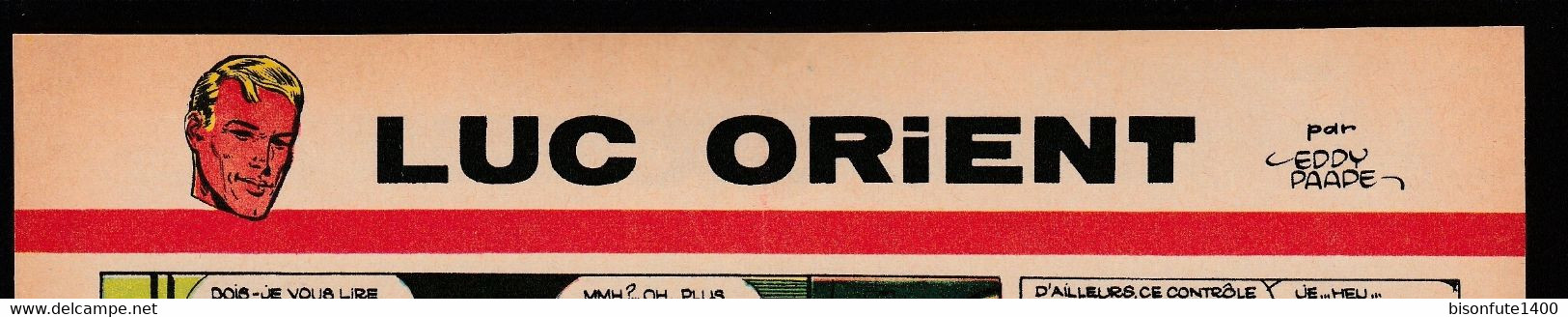 Bandeau Titre De Luc Orient "Les Dragons De Feu" Datant De 1967 Et Inédit Dans Les Bandes Dessinées En Albums. - Luc Orient