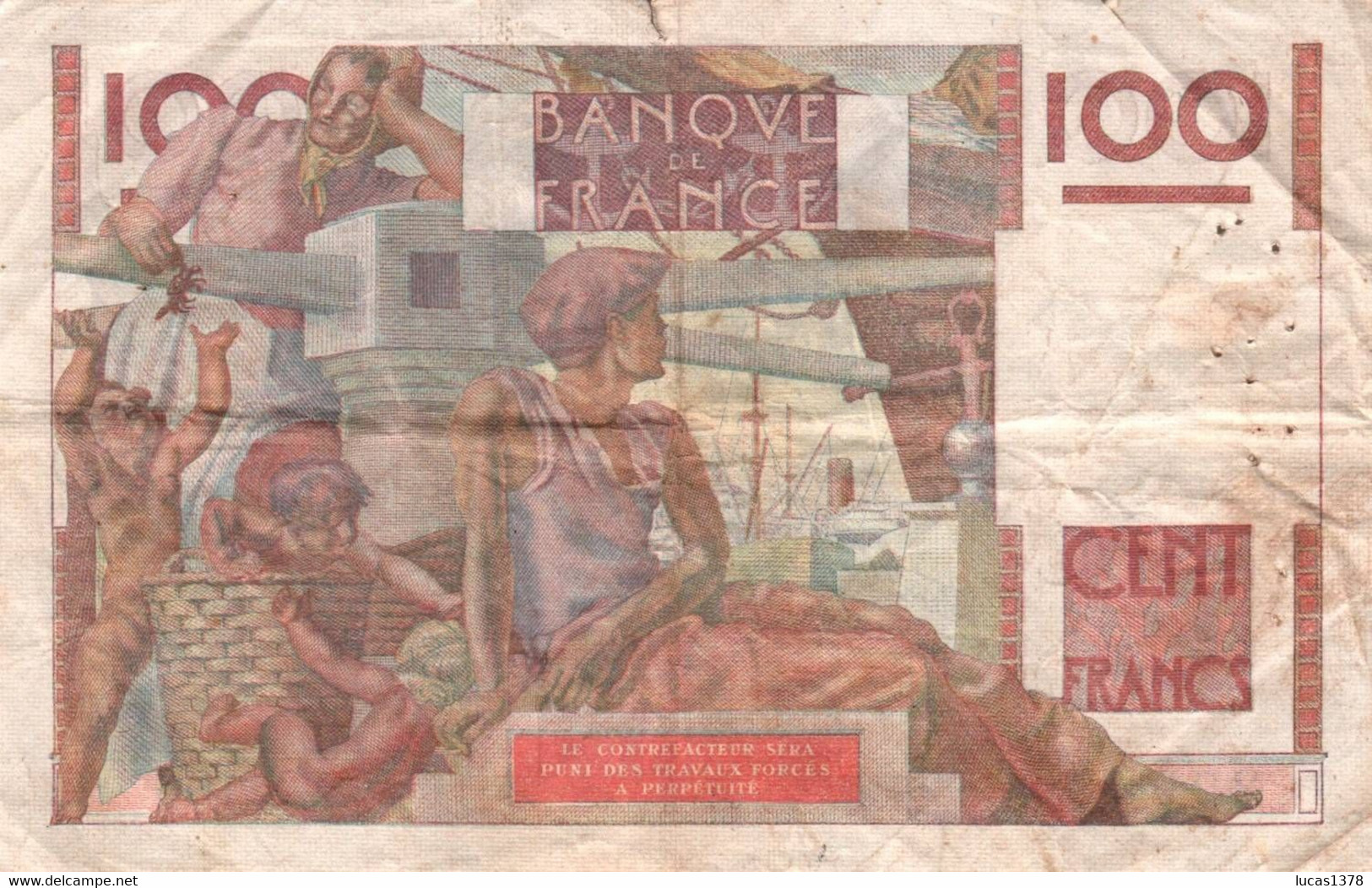 FRANCE / 100 FRANCS JEUNE PAYSAN / F.28/09 - P128a - 3-10-1946, Alphabet 97-114 - 100 F 1945-1954 ''Jeune Paysan''