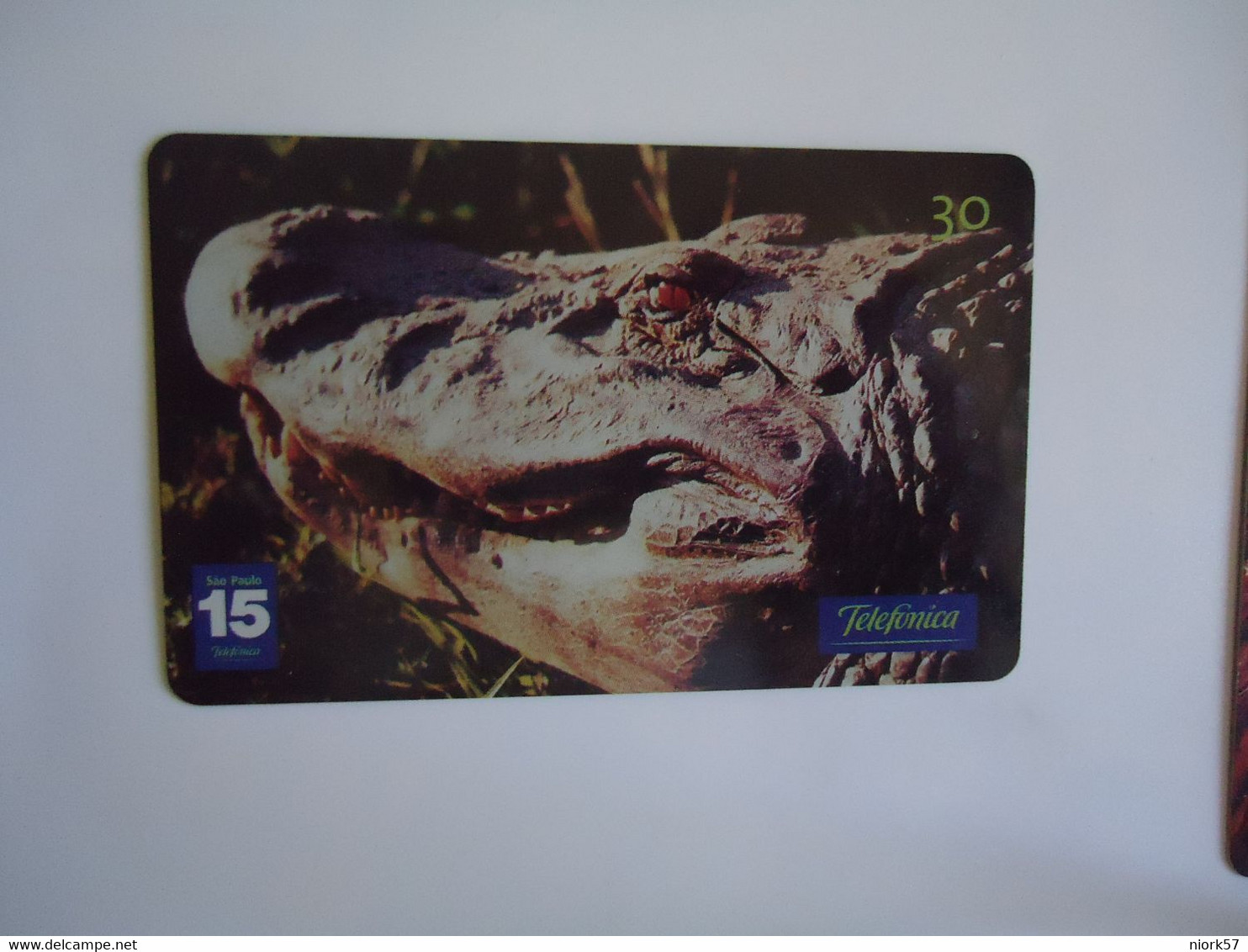 BRAZIL USED CARDS ANIMALS CROCODILES - Krokodile Und Alligatoren