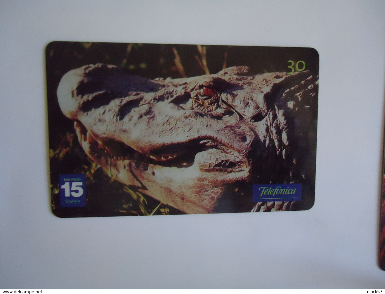 BRAZIL USED CARDS ANIMALS CROCODILES - Crocodiles Et Alligators