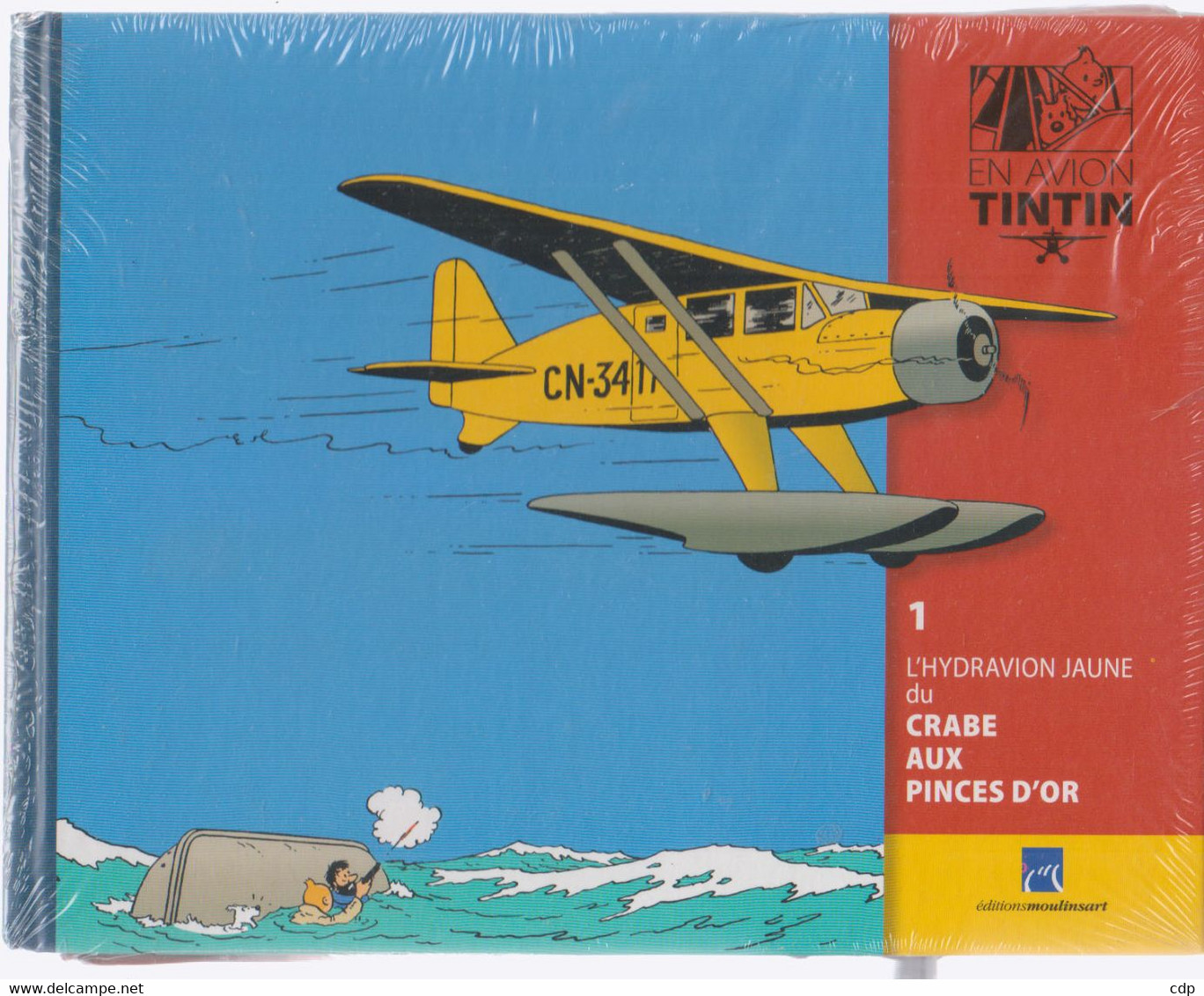 L'hydravion Jaune Du Crabe Aux Pince D'or Moulinsart - Hergé