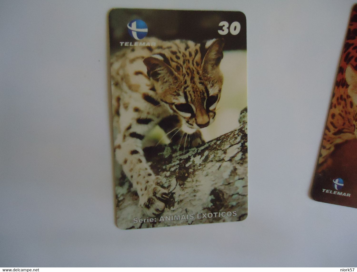 BRAZIL USED CARDS ANIMALS  TIGER - Crocodiles And Alligators