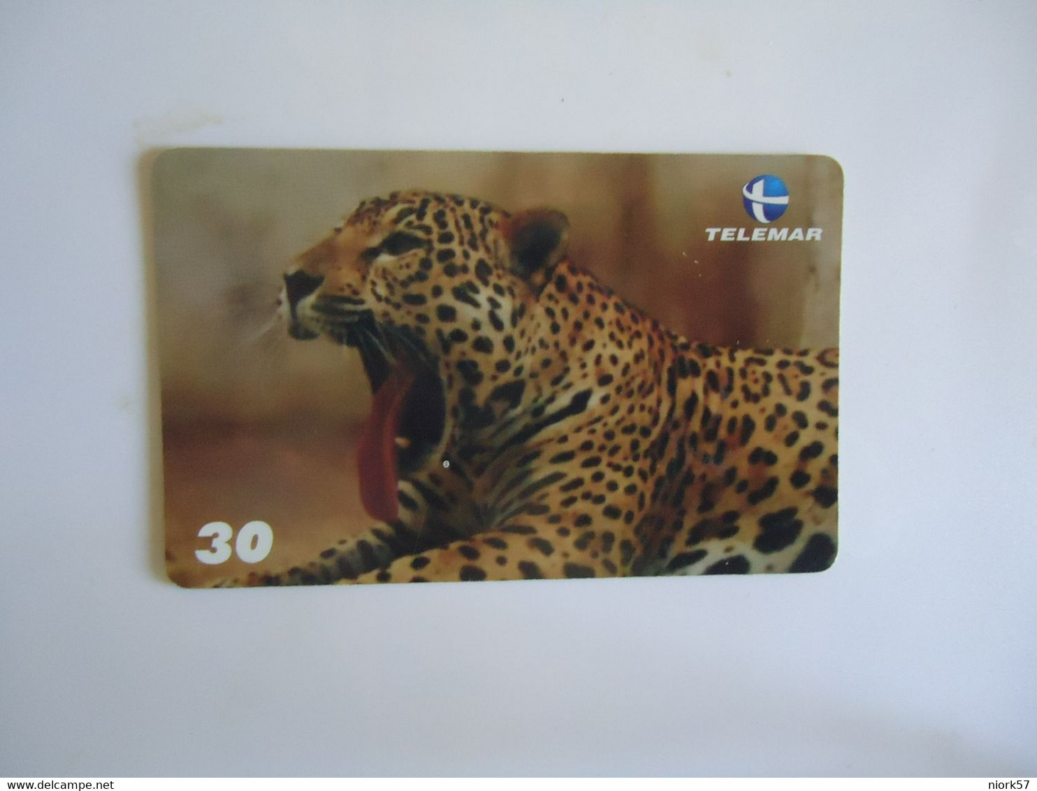 BRAZIL USED CARDS ANIMALS  TIGER - Krokodile Und Alligatoren