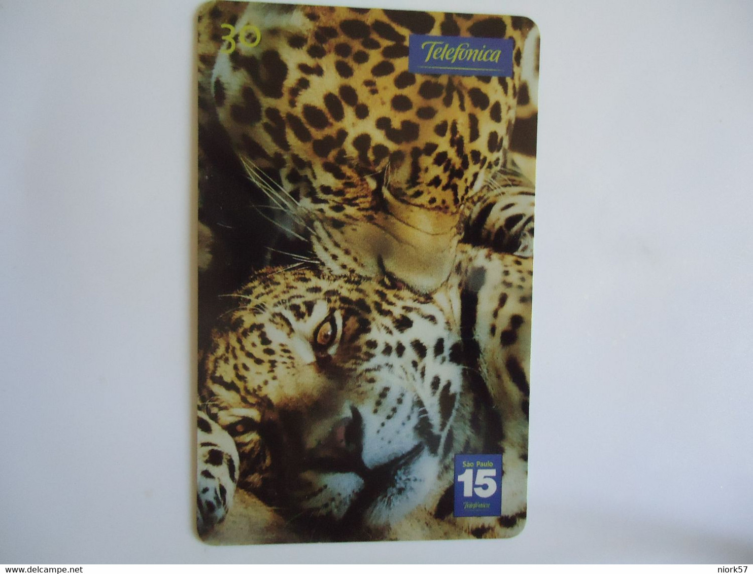 BRAZIL USED CARDS ANIMALS  TIGER - Coccodrilli E Alligatori