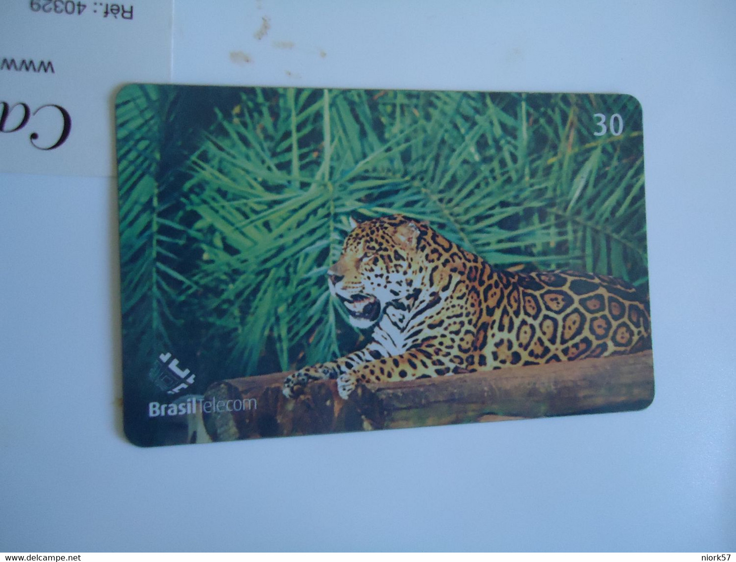 BRAZIL USED CARDS ANIMALS  TIGER - Krokodile Und Alligatoren