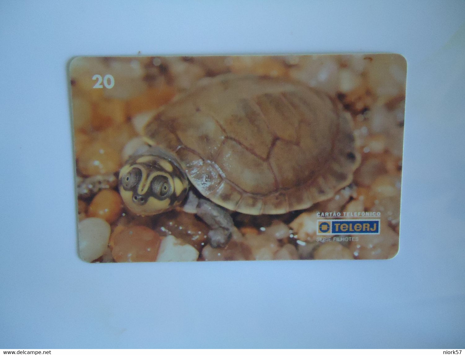 BRAZIL USED CARDS ANIMALS TURTLES - Tortues