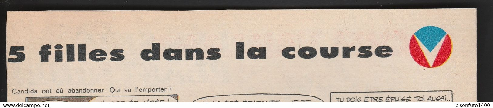 Bandeau Titre De Michel Vaillant "5 Filles Dans La Course" Datant De 1970 Et Inédit Dans Les Bandes Dessinées En Albums. - Michel Vaillant