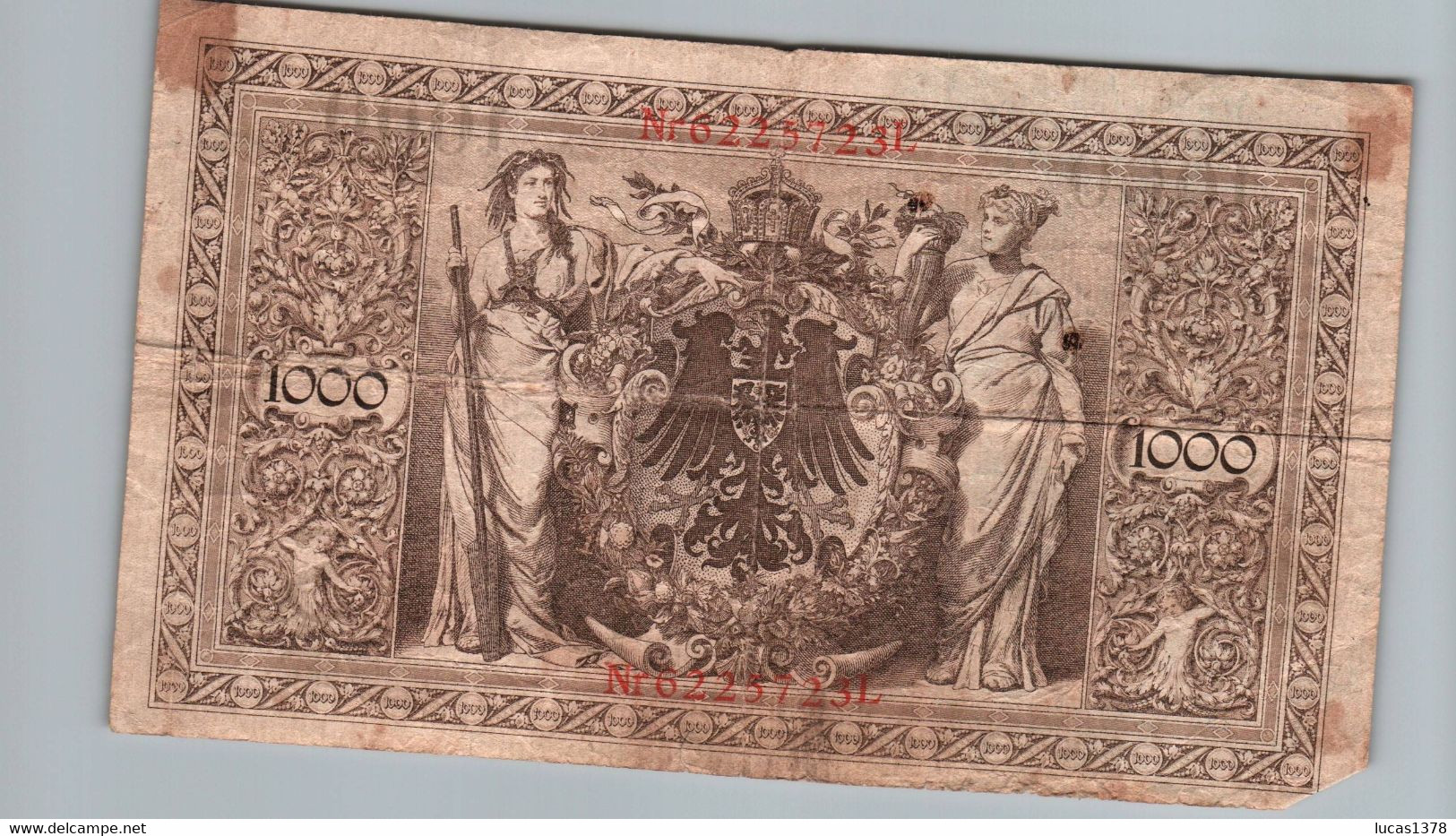 1000 Mark Reichsbanknote 21/04/1910 - 1000 Mark
