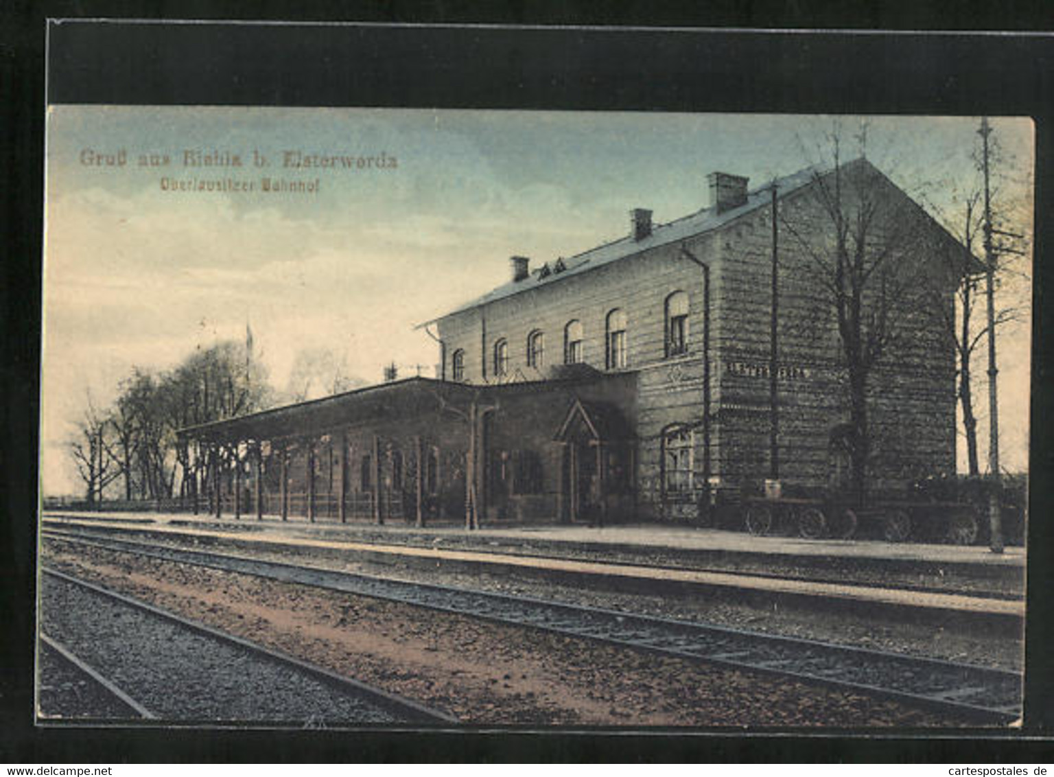 AK Biehla B. Elsterwerda, Oberlausitzer Bahnhof - Elsterwerda