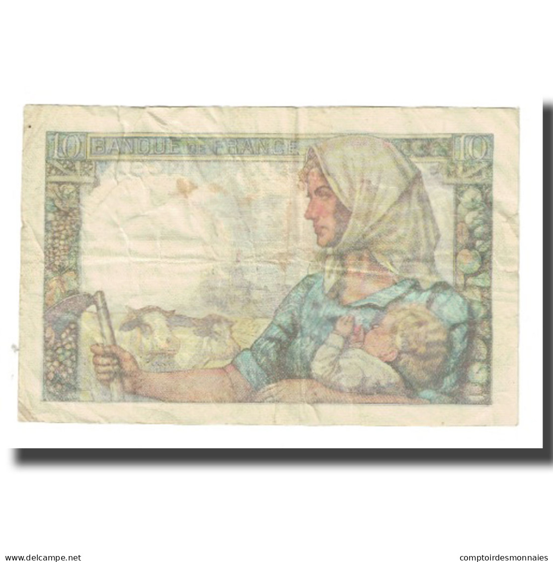 France, 10 Francs, Mineur, 1947, P. Rousseau And R. Favre-Gilly, 1947-10-30 - 10 F 1941-1949 ''Mineur''