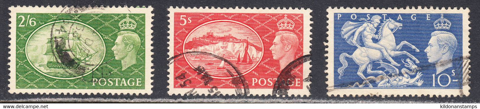Great Britain 1951 Cancelled, Sc# ,SG 509-511 - Unused Stamps