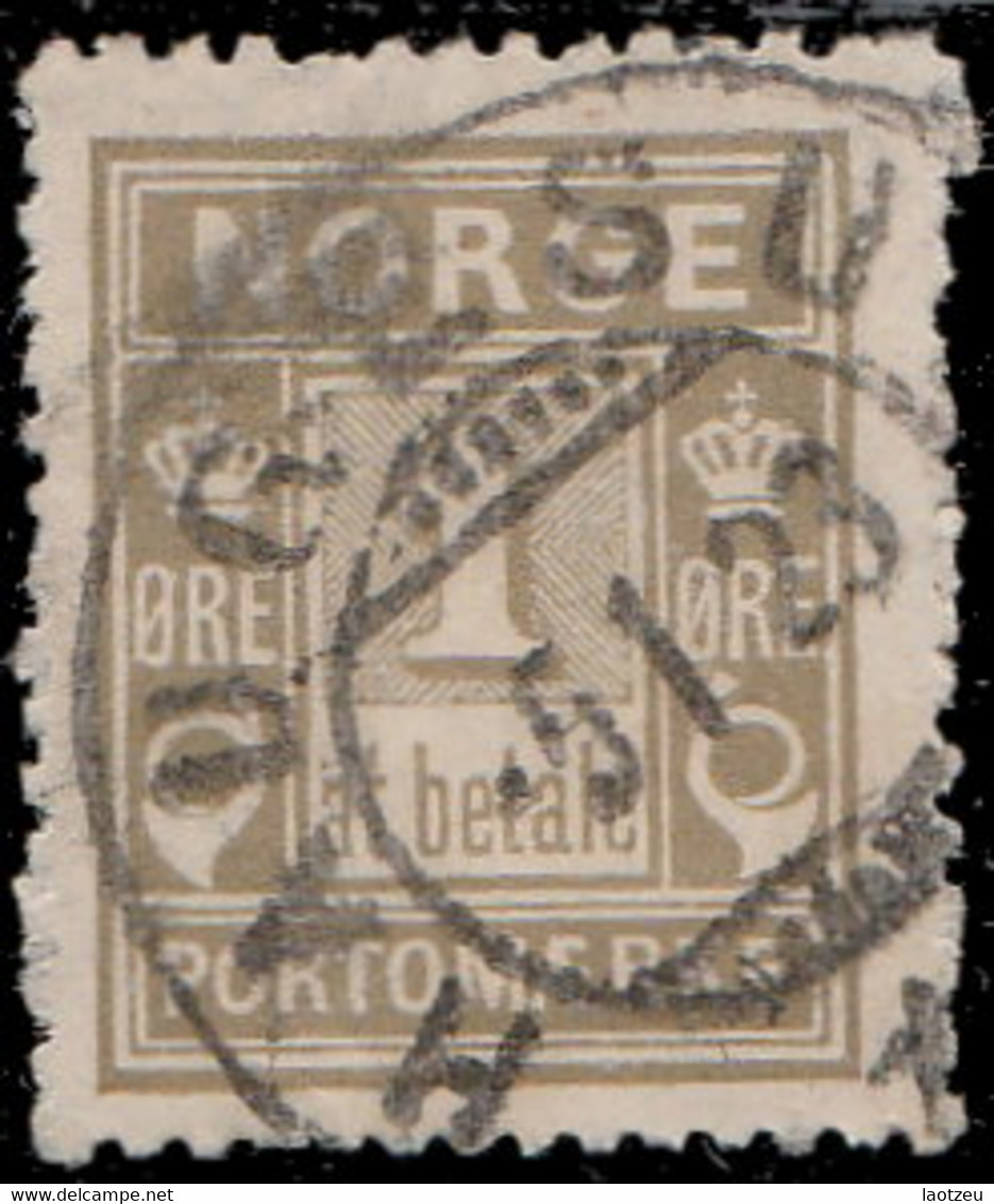 Norvège Taxe 1889. ~  T 1 - 1 O. Postage Due - Gebraucht