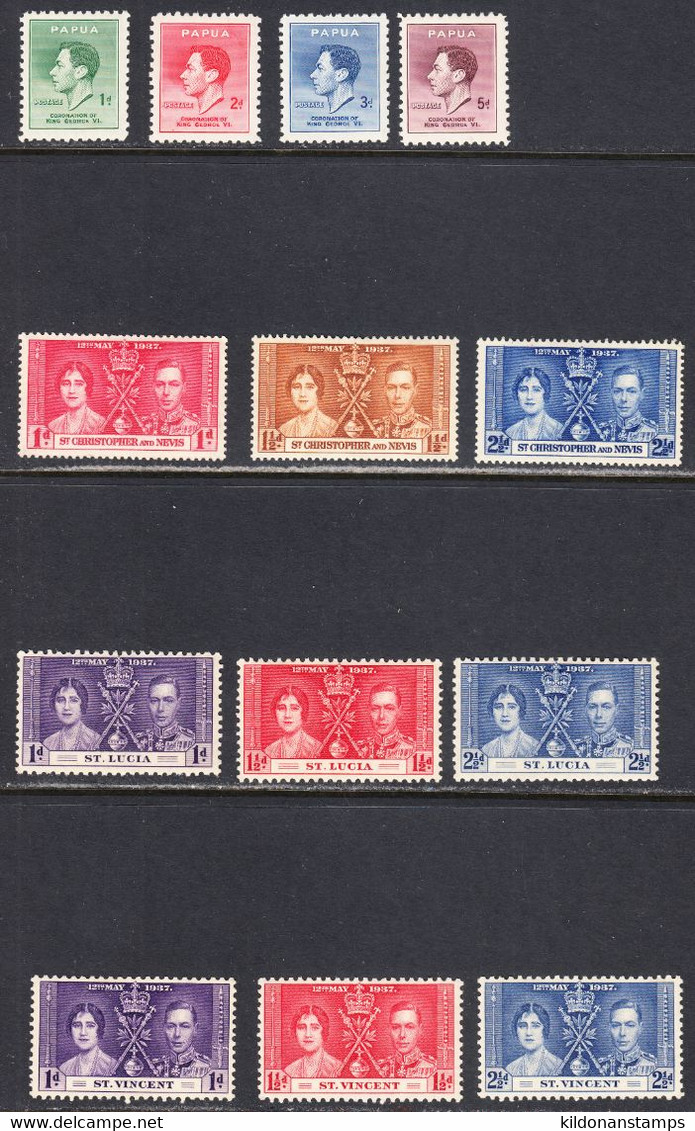 Great Britain 1937 Coronation, mint mounted, 32 sets, Sc# ,SG