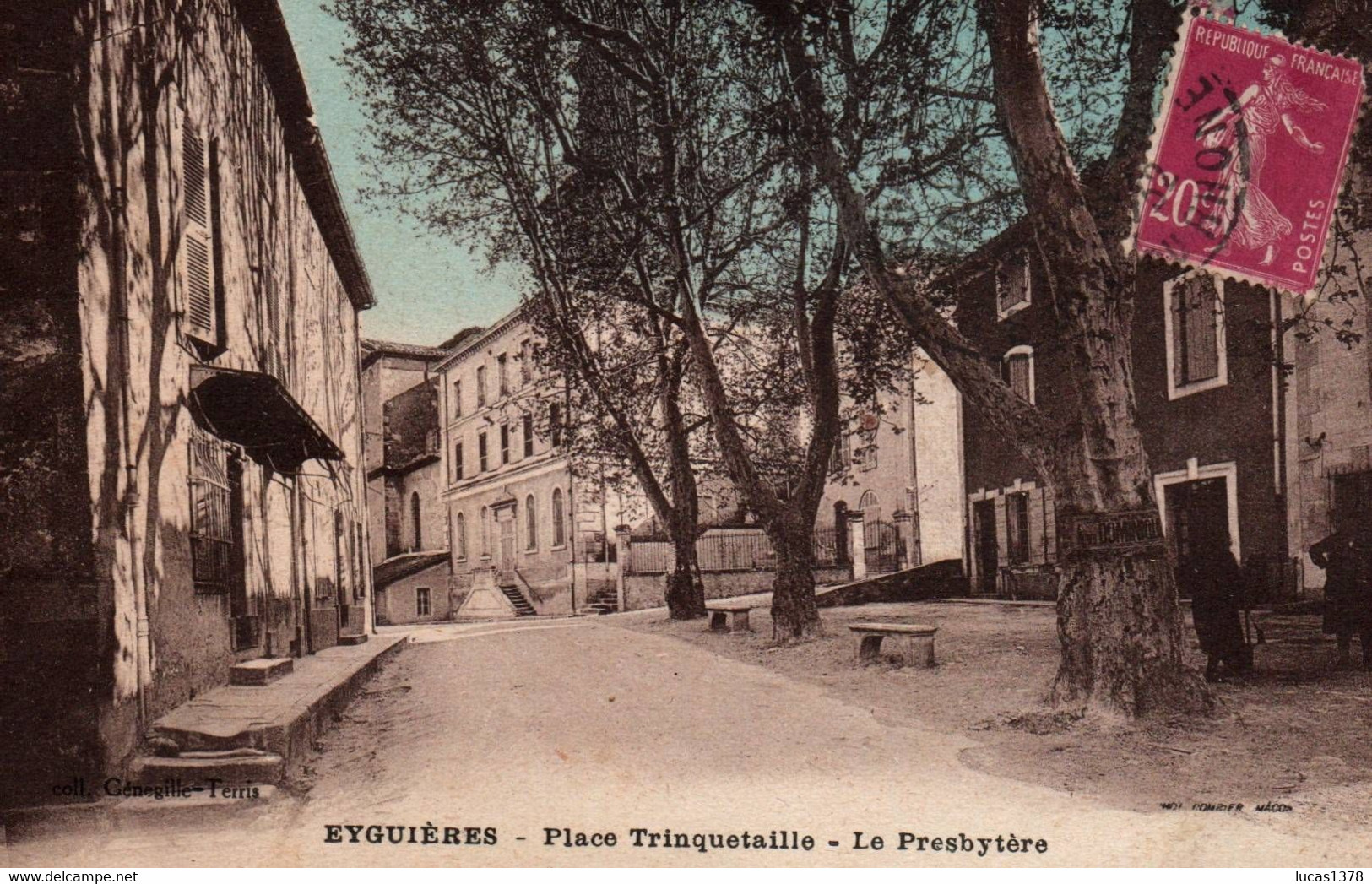 13 / EYGUIERES / PLACE TRINQUETAILLE / LE PRESBYTERE / JOLIE CARTE - Eyguieres