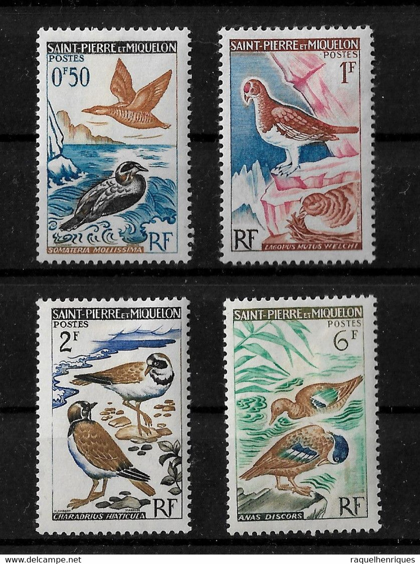 ST. PIERRE & MIQUELON STAMP - 1963 BIRDS MH (STB10-157) - Used Stamps