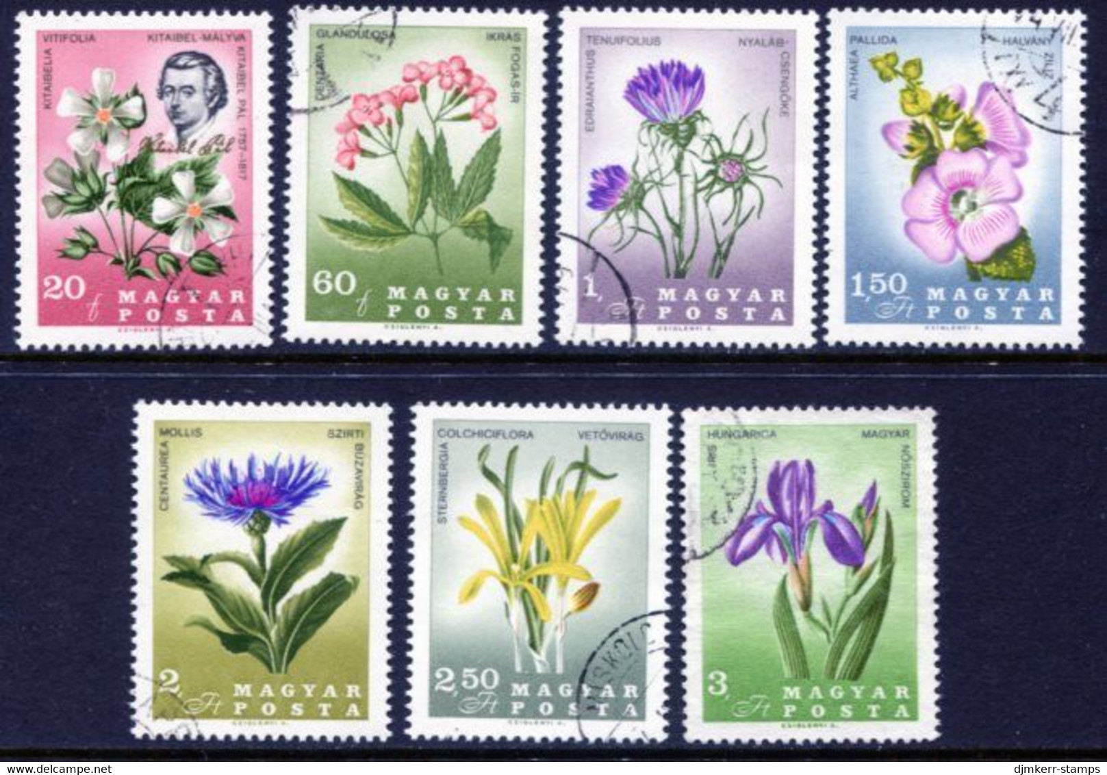 HUNGARY 1967 Carpathian Flowers Used.  Michel 2307-13 - Gebruikt