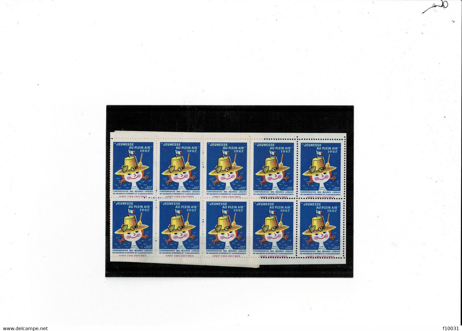 JEUNESSE AU PLEIN AIR CARNET DE 10 Timbres 1967 - Blokken & Postzegelboekjes