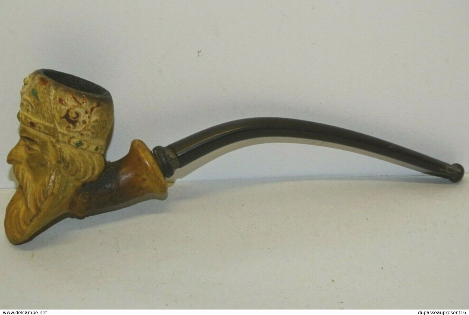 BELLE ANCIENNE PIPE HIPPOLITE LEON BONNAUD N° 118 MARSEILLE FRANCE Terre Cuite COLLECTION OBJETS DU FUMEUR VITRINE - Porcelain Pipes