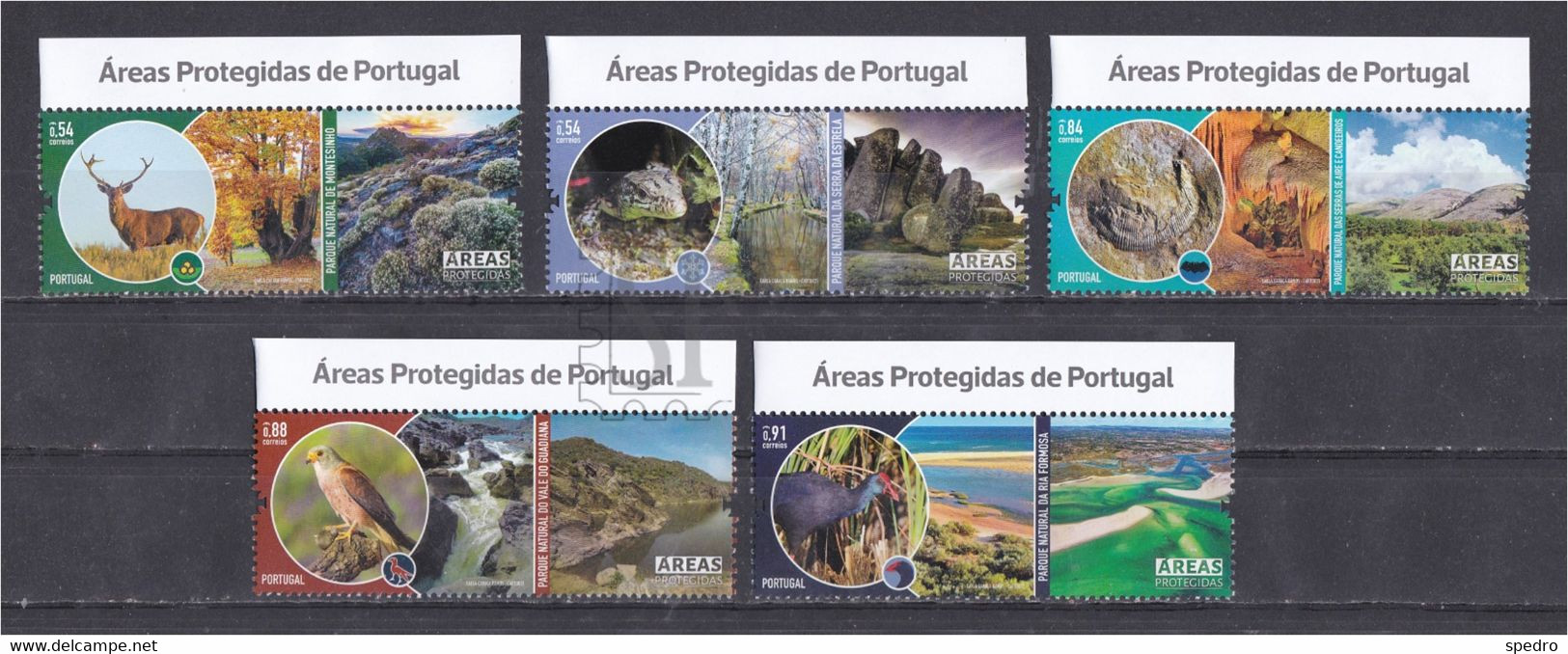 Portugal 2021 Áreas Protegidas Protected Zones Protégées Algarve Serra Da Estrela Aire Candeiros Mountain Upper Line - Neufs