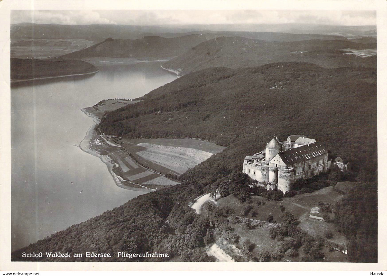 Schloß Waldeck Am Edersee Fliegeraufnahme - Edersee (Waldeck)