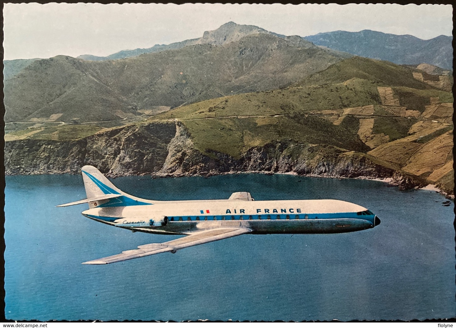 Aviation - AIR FRANCE - Avion SE 210 CARAVELLE  Construit Par Sud Aviation - 1946-....: Ere Moderne