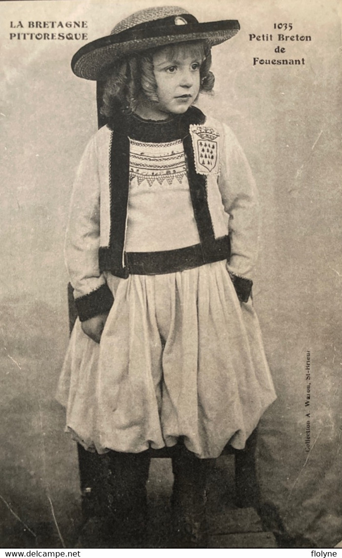 Fouesnant - Un Petit Breton Du Pays - Enfant En Costume De La Ville - Fouesnant