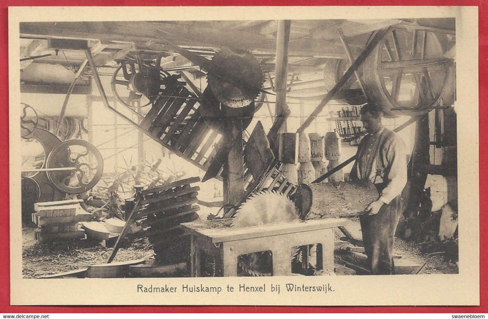 NL.- Winterswijk, Radmaker Hulskamp Te Henxel. Uitgever G.J. Albrecht. Foto: J.H. Te Hofstee. - Winterswijk