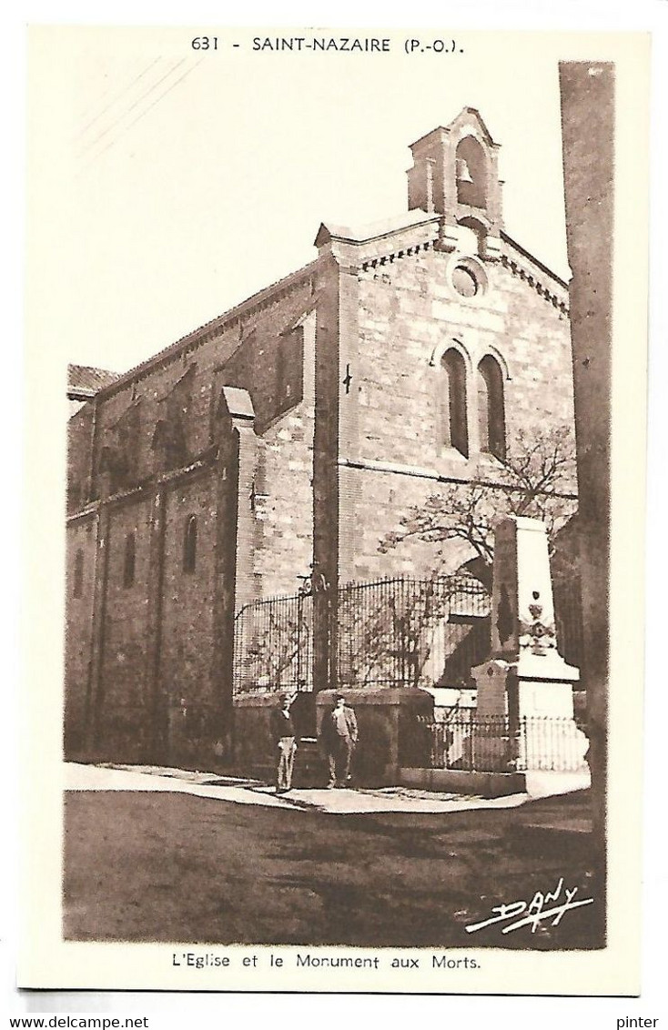 SAINT NAZAIRE - L'Eglise Et Le Monument Aux Morts - Altri & Non Classificati