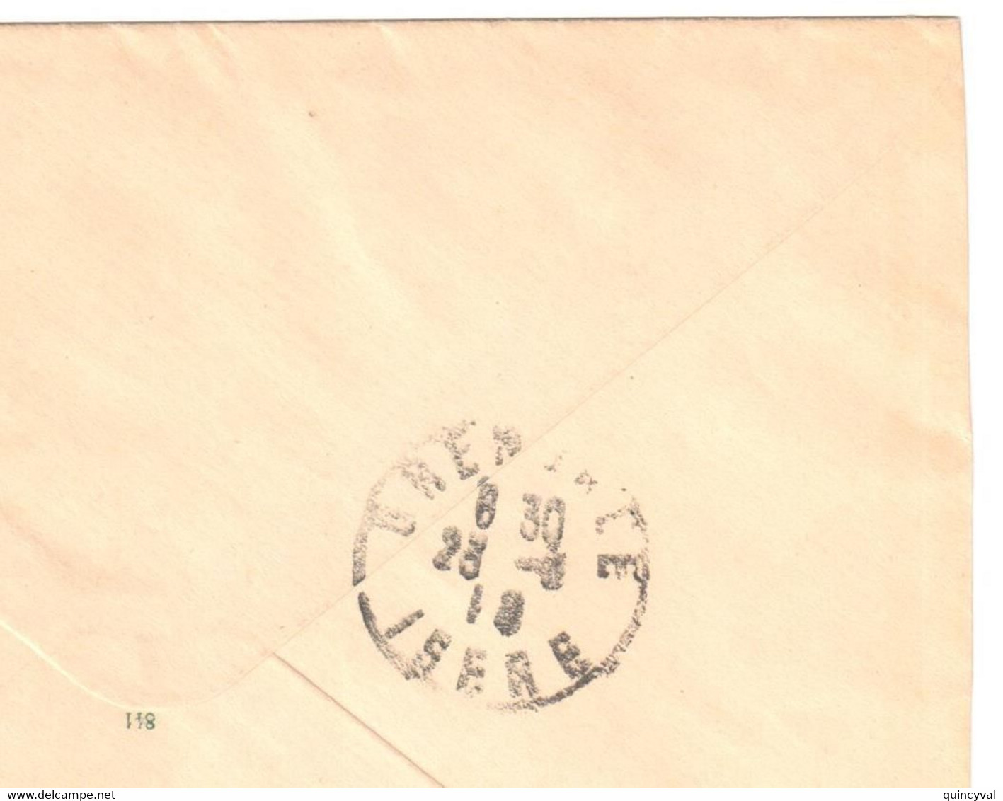 PARIS 22 R Taitbout Lettre Entier 147x112 Mill 841 4 Lignes 15c Semeuse Lignée Yv 130-E8 Ob 21 3 1919 - Enveloppes Types Et TSC (avant 1995)