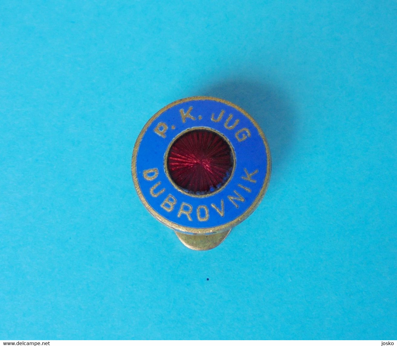 PK JUG DUBROVNIK Croatia Ex Yugoslavia Water Polo Club Old Enamel Pin Badge Waterpolo Wasserball Pallanuoto Swimming - Water Polo