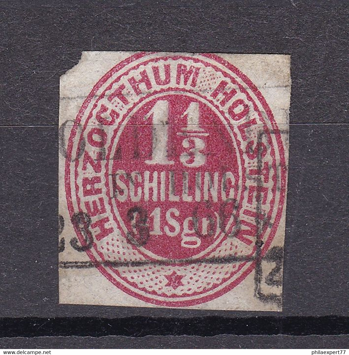 Schleswig-Holstein - 1865 - Michel Nr. 23 R3 - Gestempelt - 55 Euro - Schleswig-Holstein