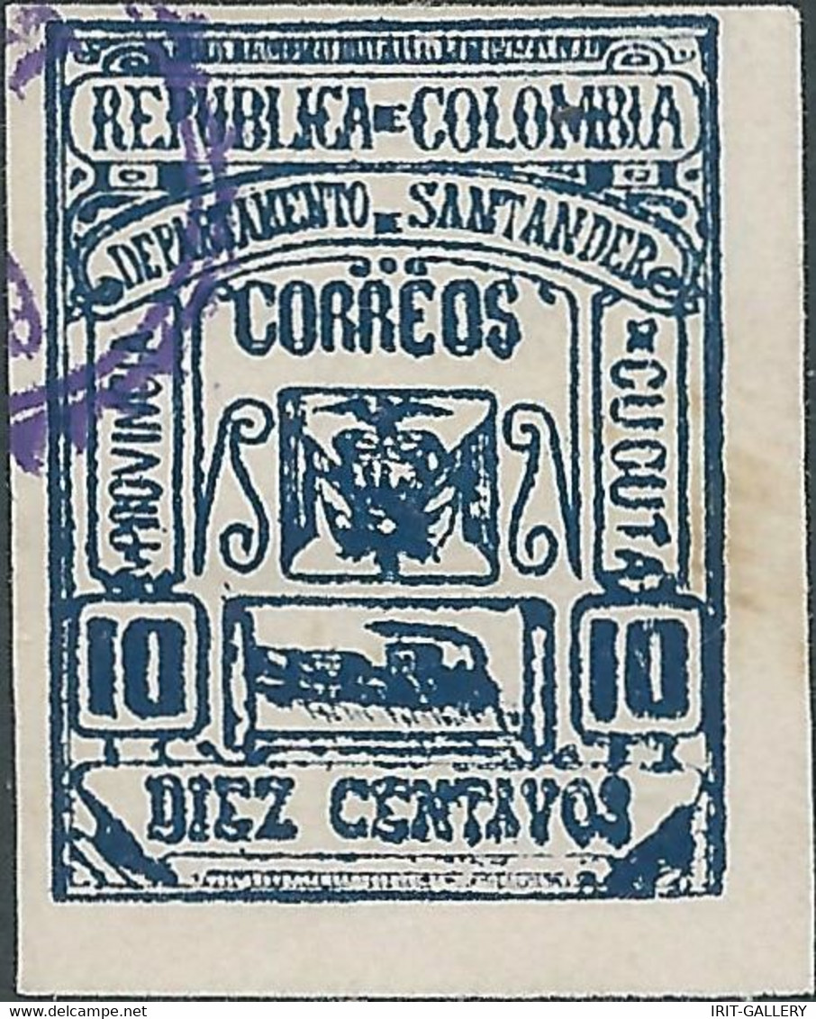 COLOMBIA,Santander,Cucuta,1900/05-Local Postal,10C Blue,Used - Colombia