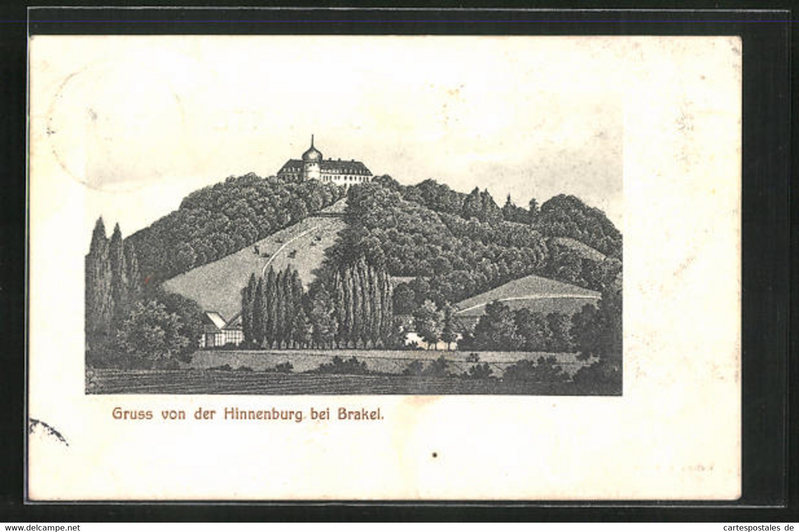 AK Brakel, Blick Zur Hinnenburg - Brakel