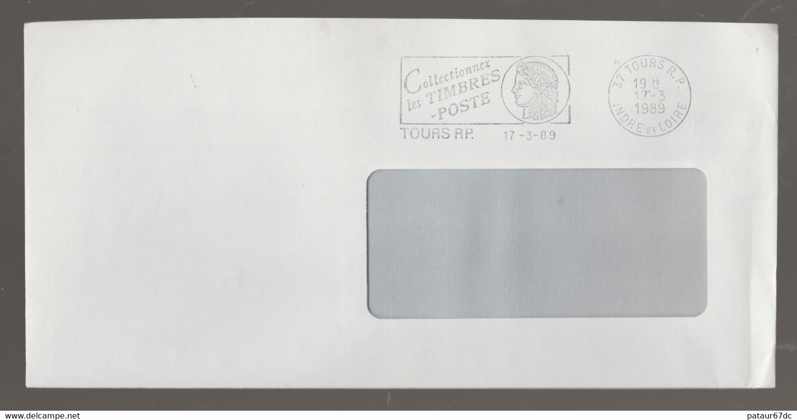 Flamme Dpt 37 : TOURS RP (SCOTEM N°  9882 Tab A23 émise Le 27/02/1989) : Collectionnez Les Timbres-poste - Annullamenti Meccanici (pubblicitari)