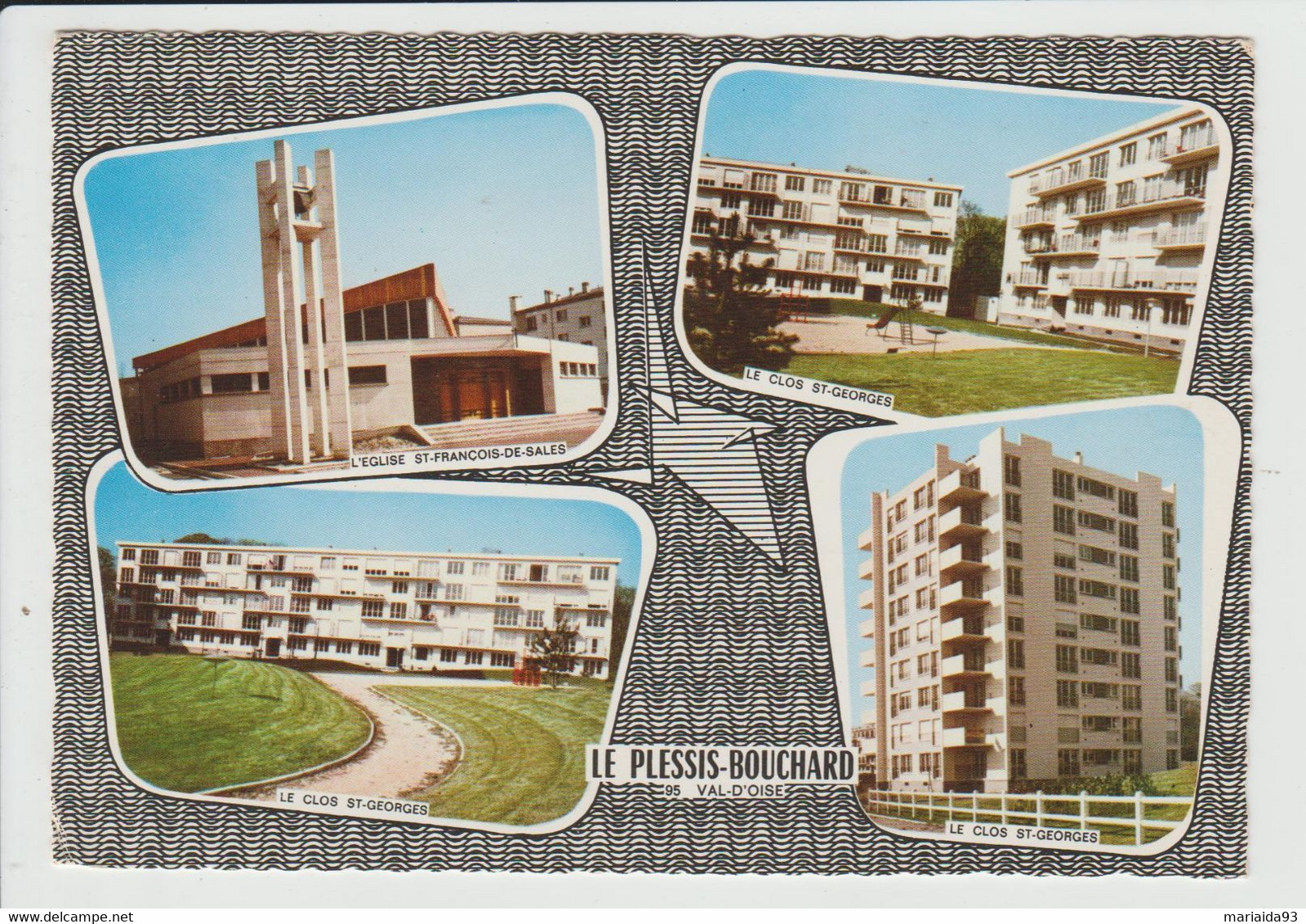 LE PLESSIS BOUCHARD - VAL D'OISE - CARTE MULTIVUES - Le Plessis Bouchard