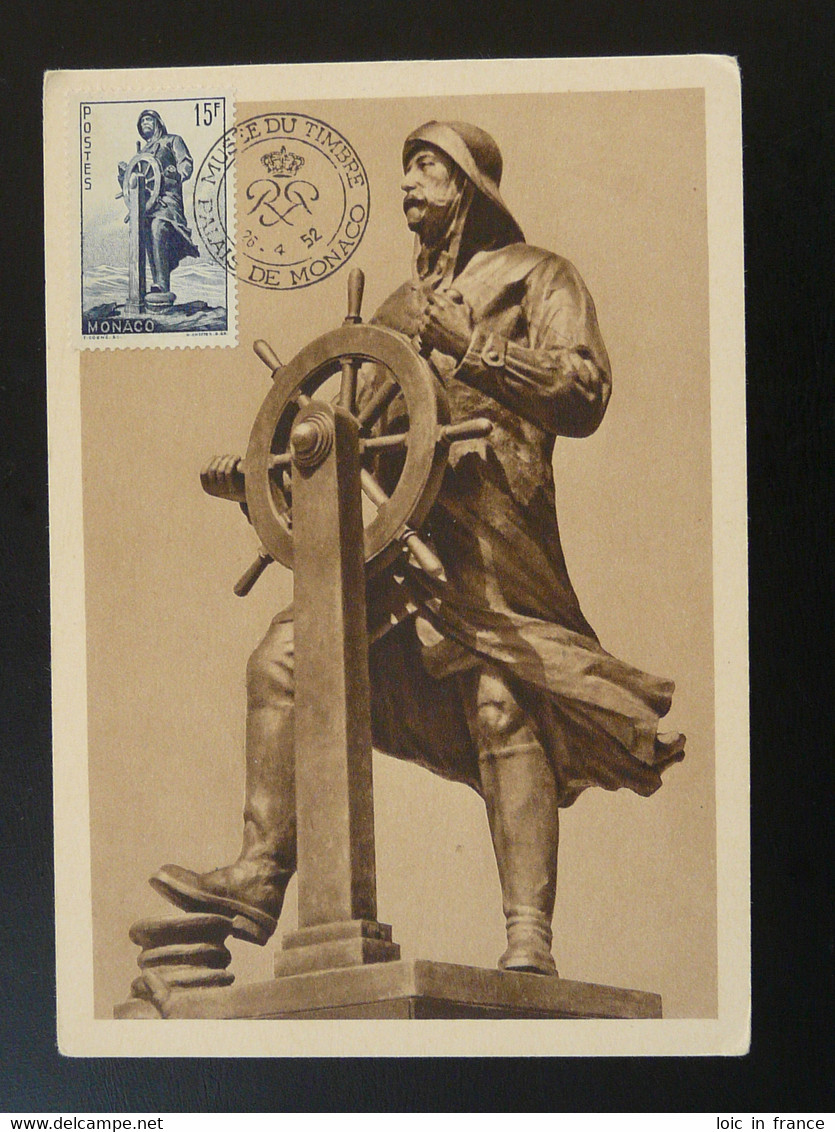 Carte Maximum Card Navigateur Explorateur Explorer Prince Albert Monaco 1952 - Cartoline Maximum