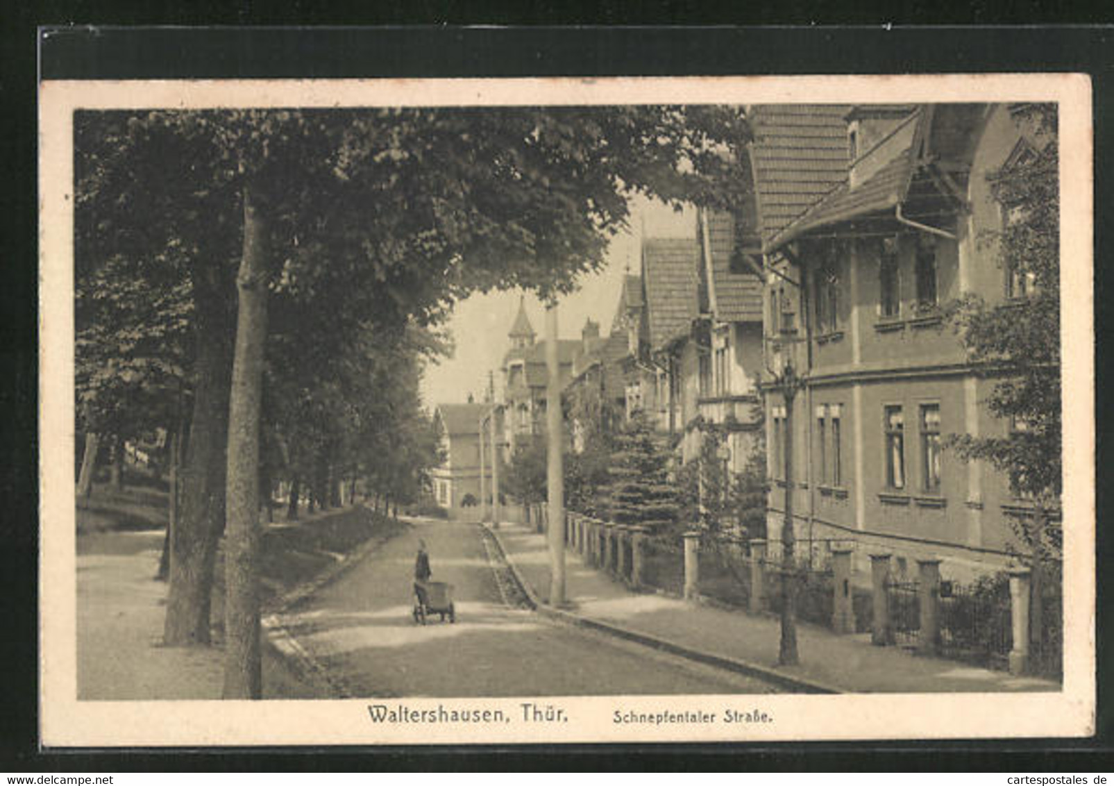 AK Waltershausen / Thüringen, Schnepfentaler Strasse - Waltershausen