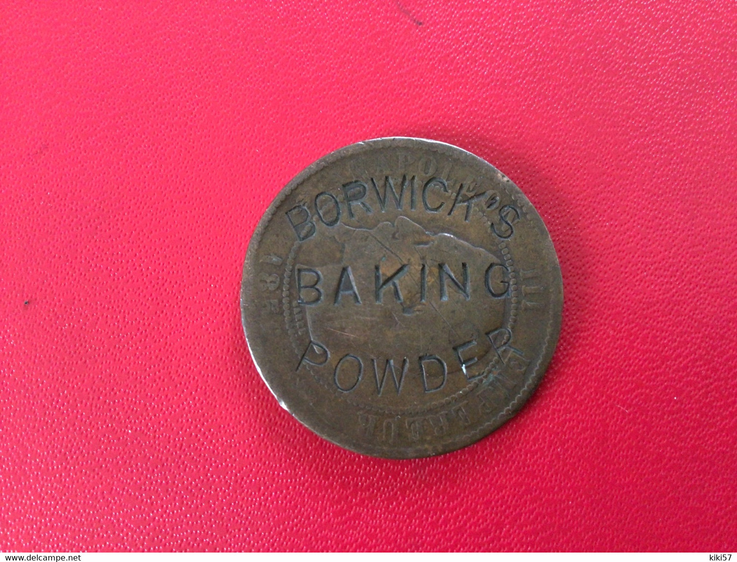FRANCE Monnaie De 10 Cts 1856 Frappée Borwicks Baking Powder - Varietà E Curiosità