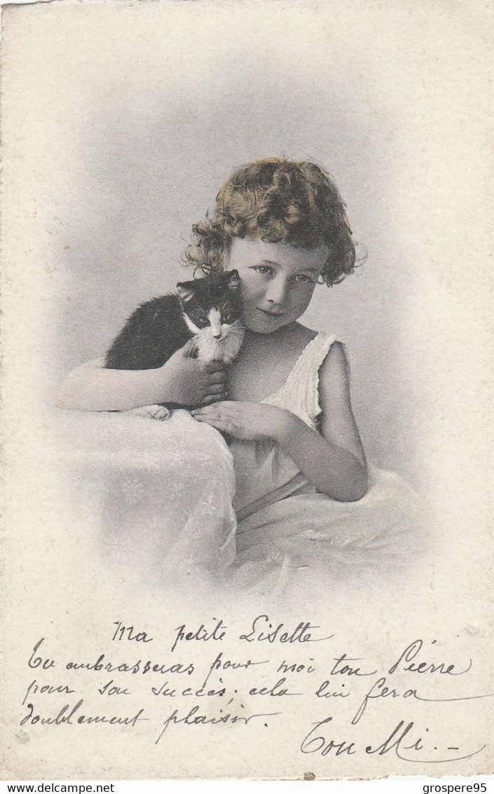 JEUNE FILLE AVEC CHAT SERIE 111 C T & Cie A G PRECURSEUR - Sonstige & Ohne Zuordnung