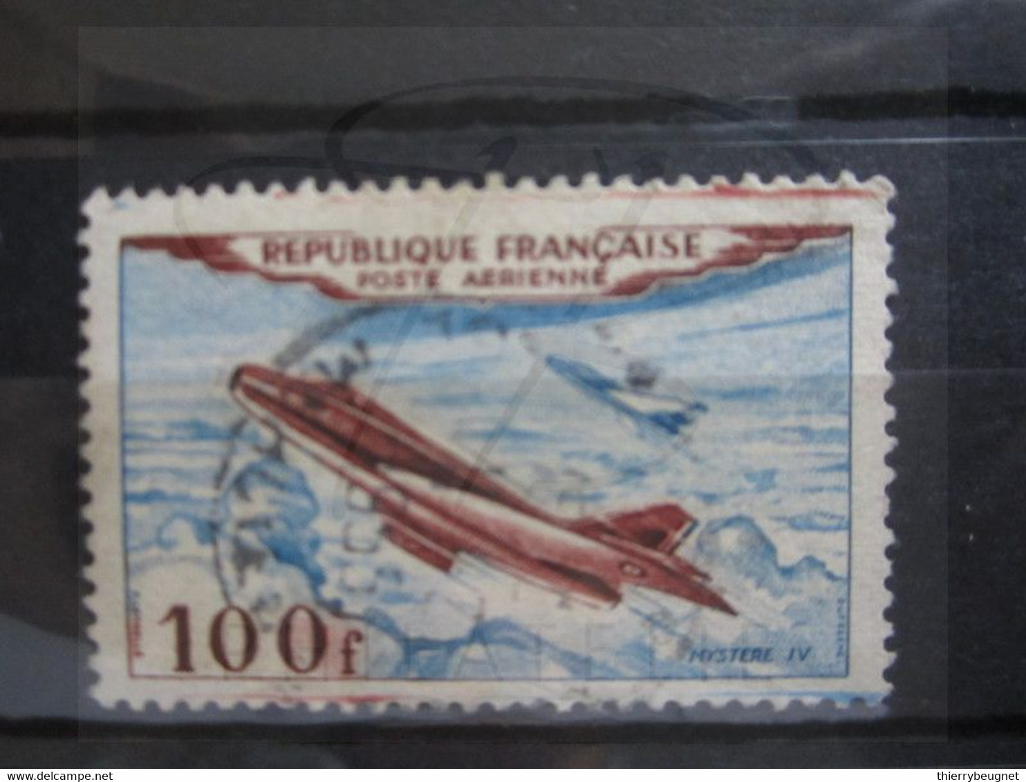 VEND BEAU TIMBRE DE POSTE AERIENNE DE FRANCE N° 30 , MACULAGE !!! - Usati