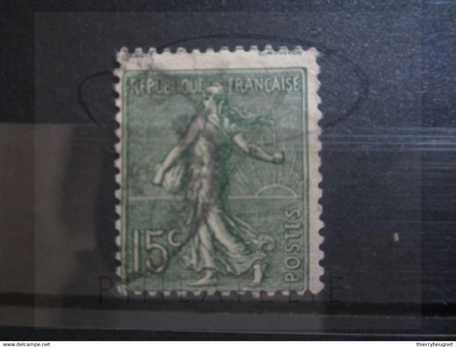 VEND BEAU TIMBRE DE FRANCE N° 130 , PIQUAGE DECALE !!! - Used Stamps
