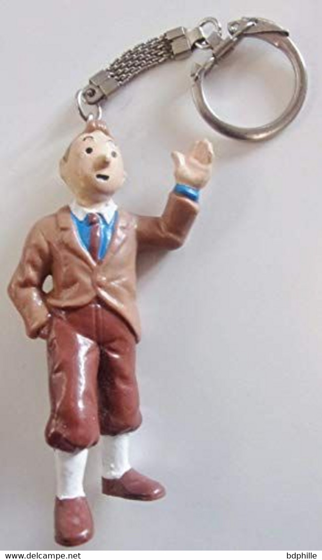 Figurine Tintin  PORTE CLEF BULLY Etat Neuf - Little Figures - Plastic