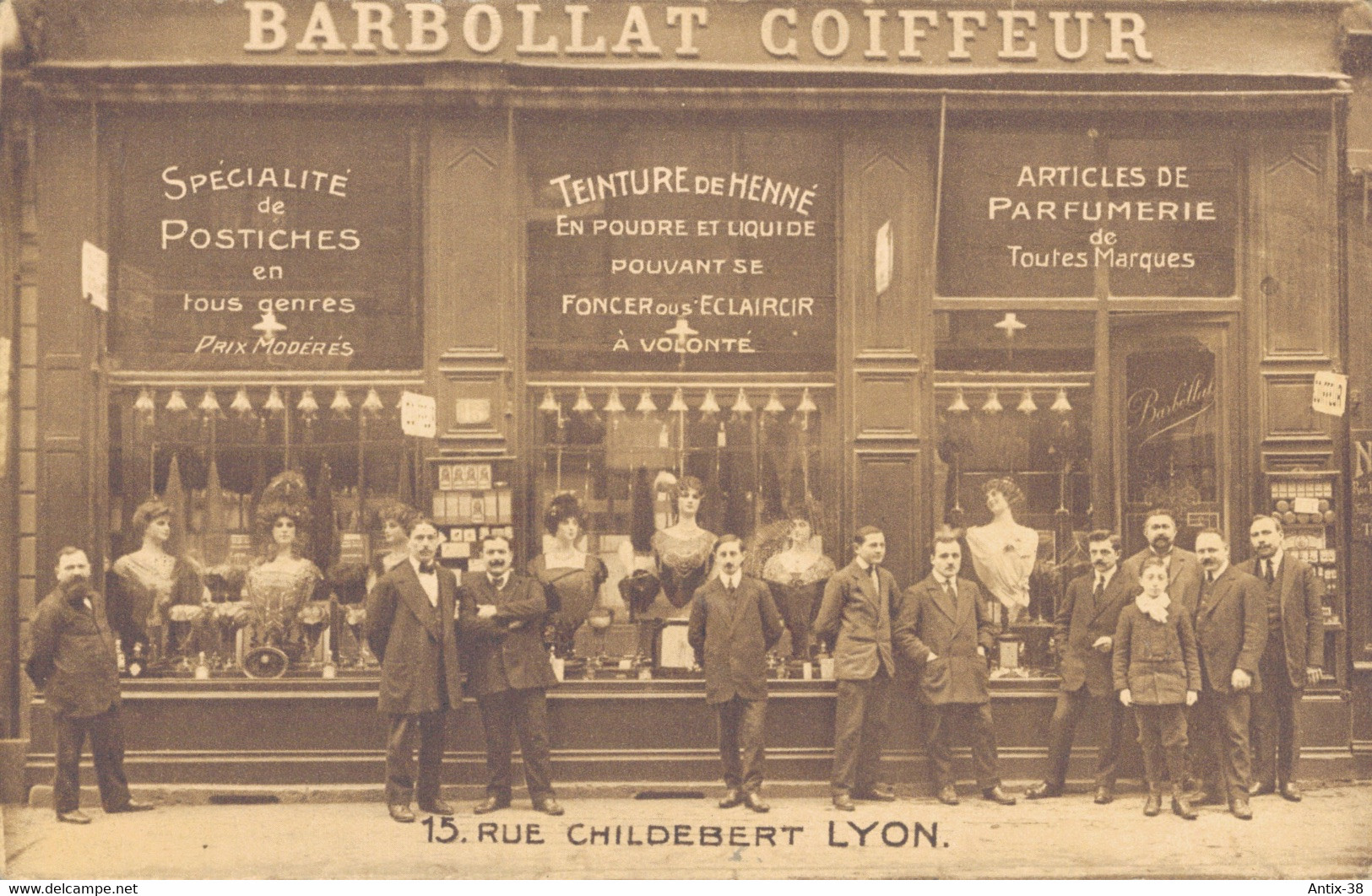 N75 - 69 - LYON - Rhône - BARBOLLAT COIFFEUR - 15 Rue Chidebert - Lyon 2