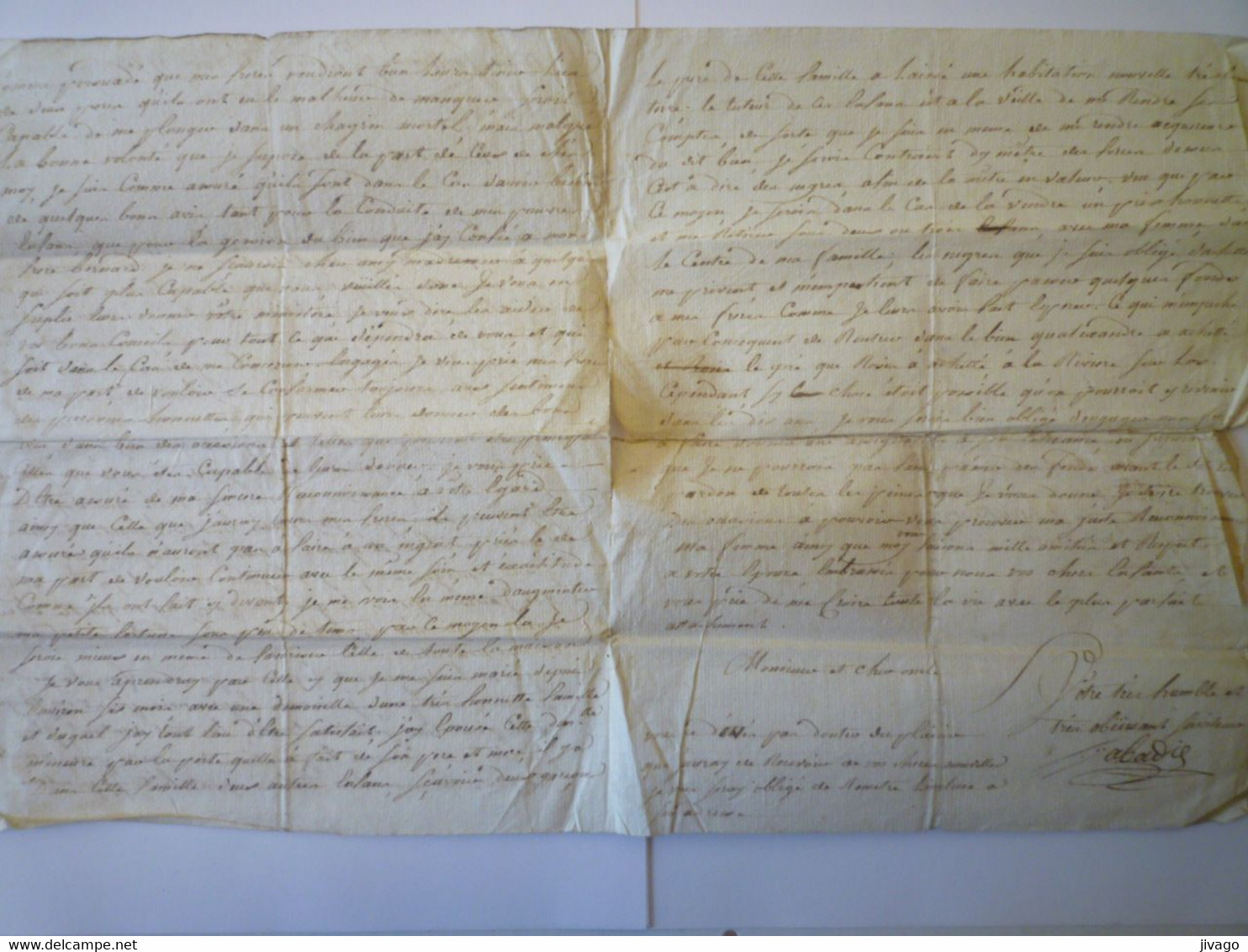 2021 - 2357  RARE LETTRE De SAINTE-LUCIE  (à La Souffrière) Du 1er Juin 1773   XXX - Non Classés